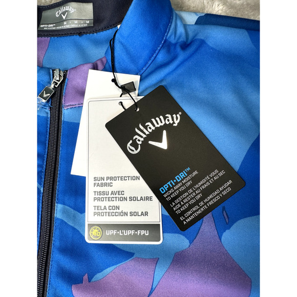 Callaway Golf Blue Sea Star Dress Opti-Dri Sun Protection Womens Size M NEW - Picture 4 of 9